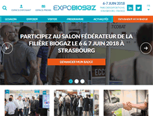 Tablet Screenshot of expo-biogaz.com